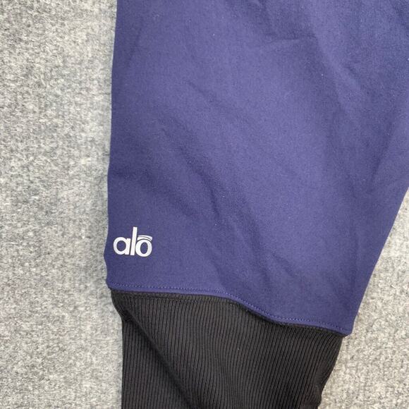 Alo Yoga Leggings Womens S Small Black Navy Goddess Ruched Legs High Waist - Picture 9 of 12